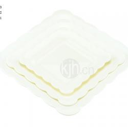 花邊正方餐盤(4、6PCS