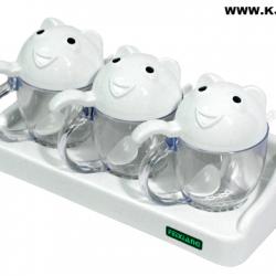 335熊貓三缸調味盒