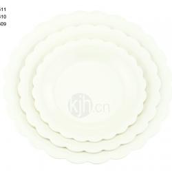 花邊圓型餐盤(6、4PCS