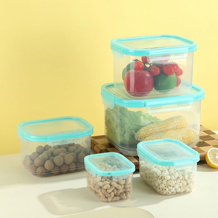 鮮凈無(wú)縫密封保鮮盒(長(zhǎng)方加高款3件套/5件套