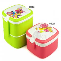 方型手提飯盒、雙層飯