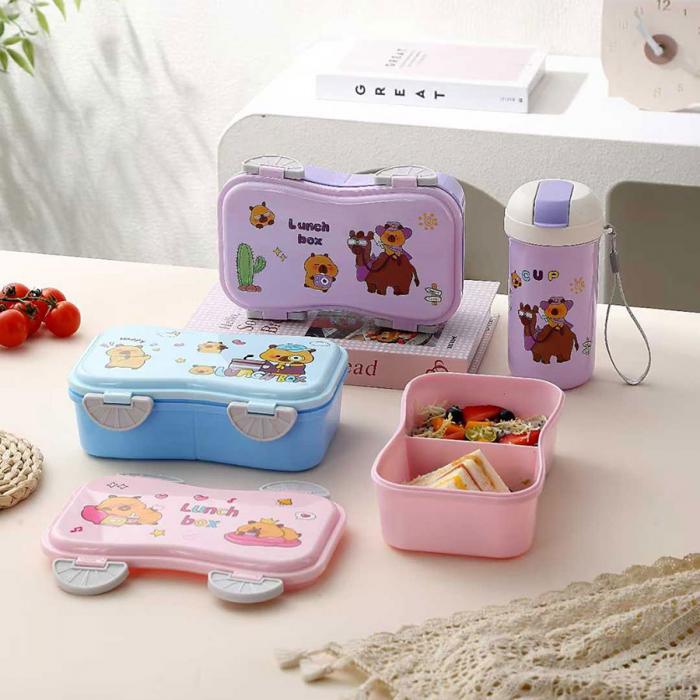 跑車(chē)卡通套裝飯盒(飯